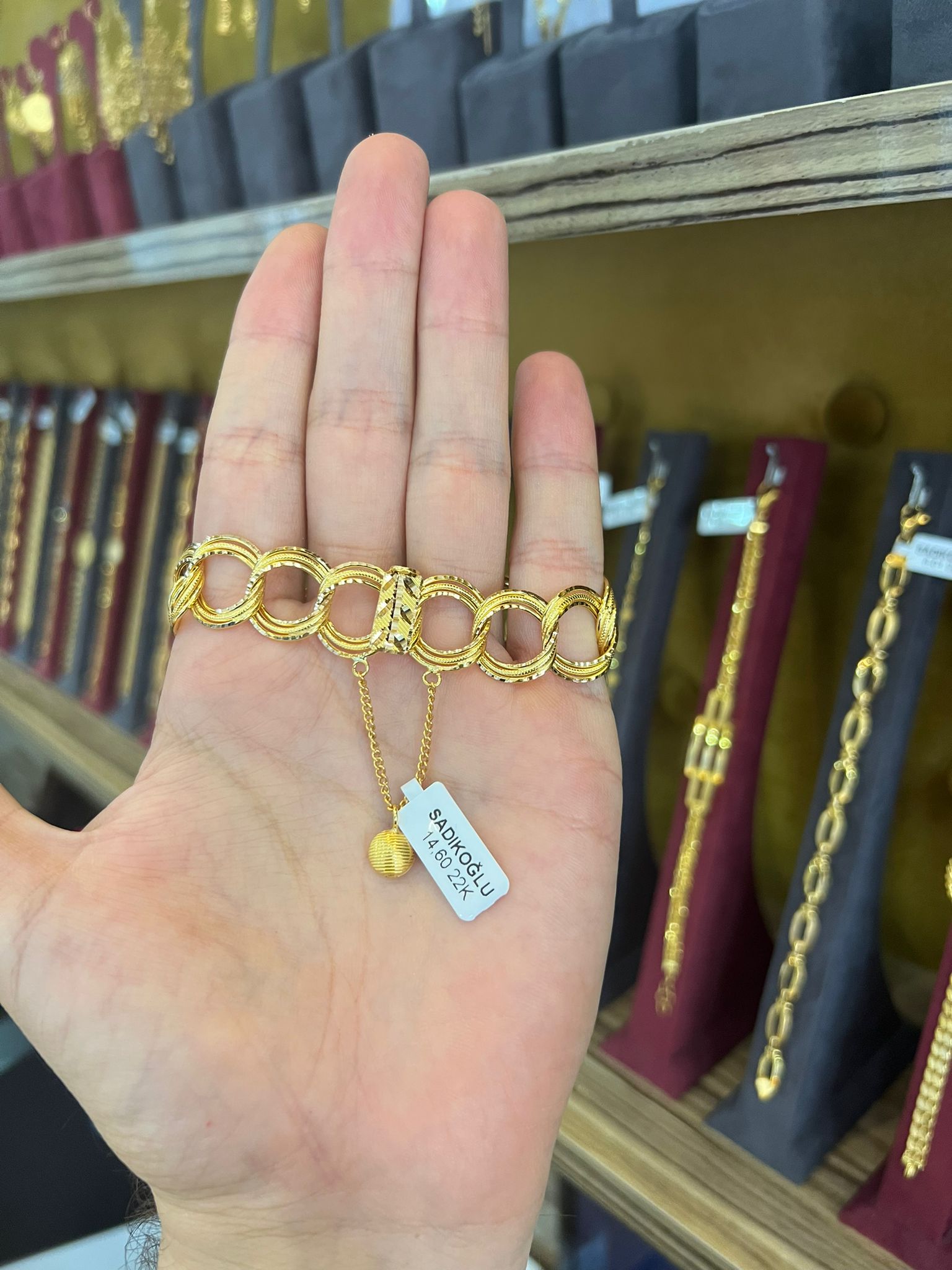Çivili Samanyolu Bileklik 14.60 Gram