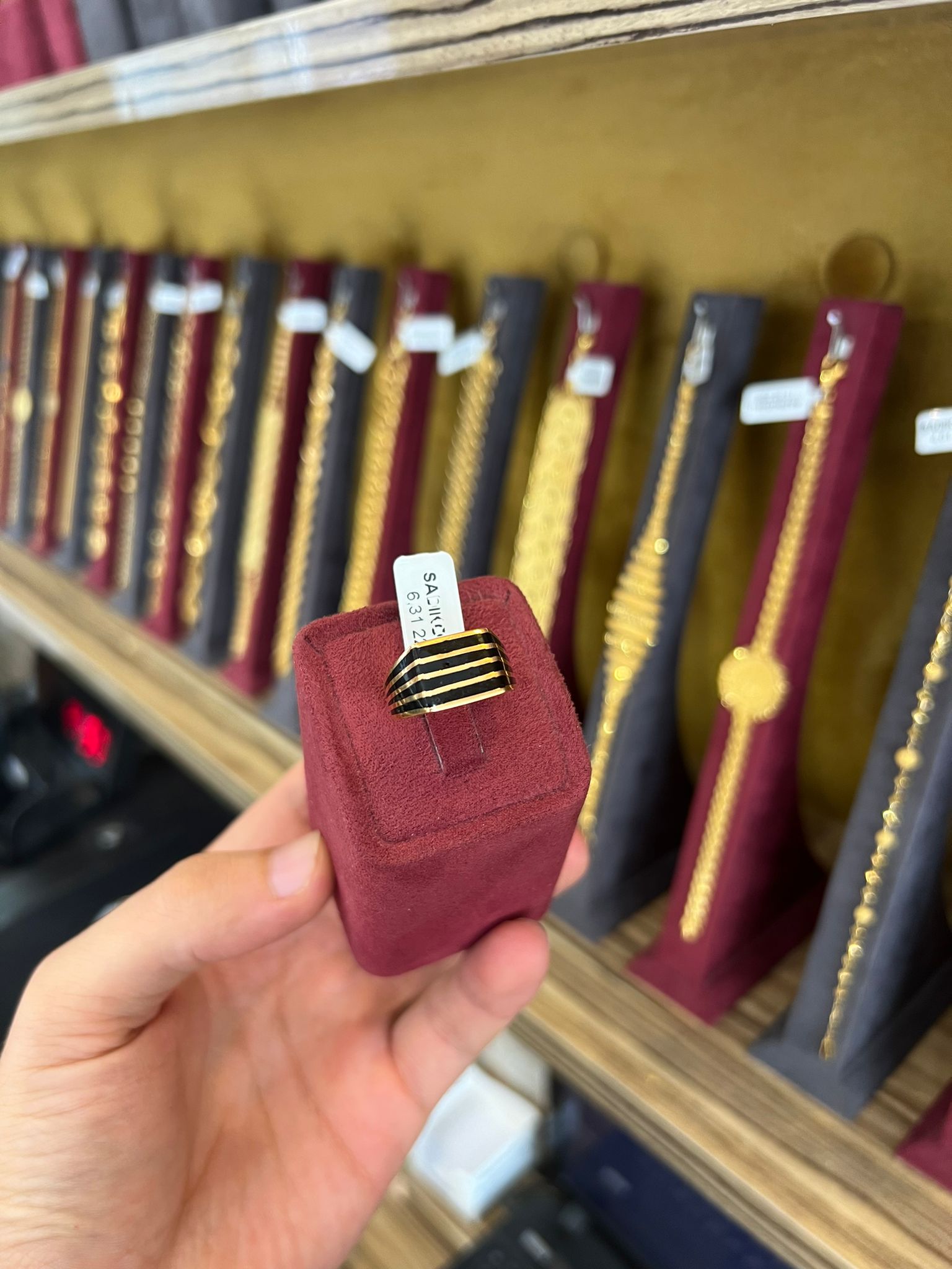 Düz Çizgili Erkek Yüzük 6.31 Gram