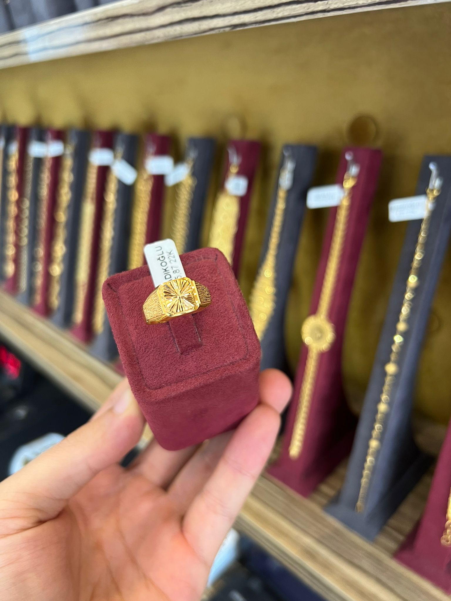 Oyma Desenli Erkek Yüzük 5.87 Gram