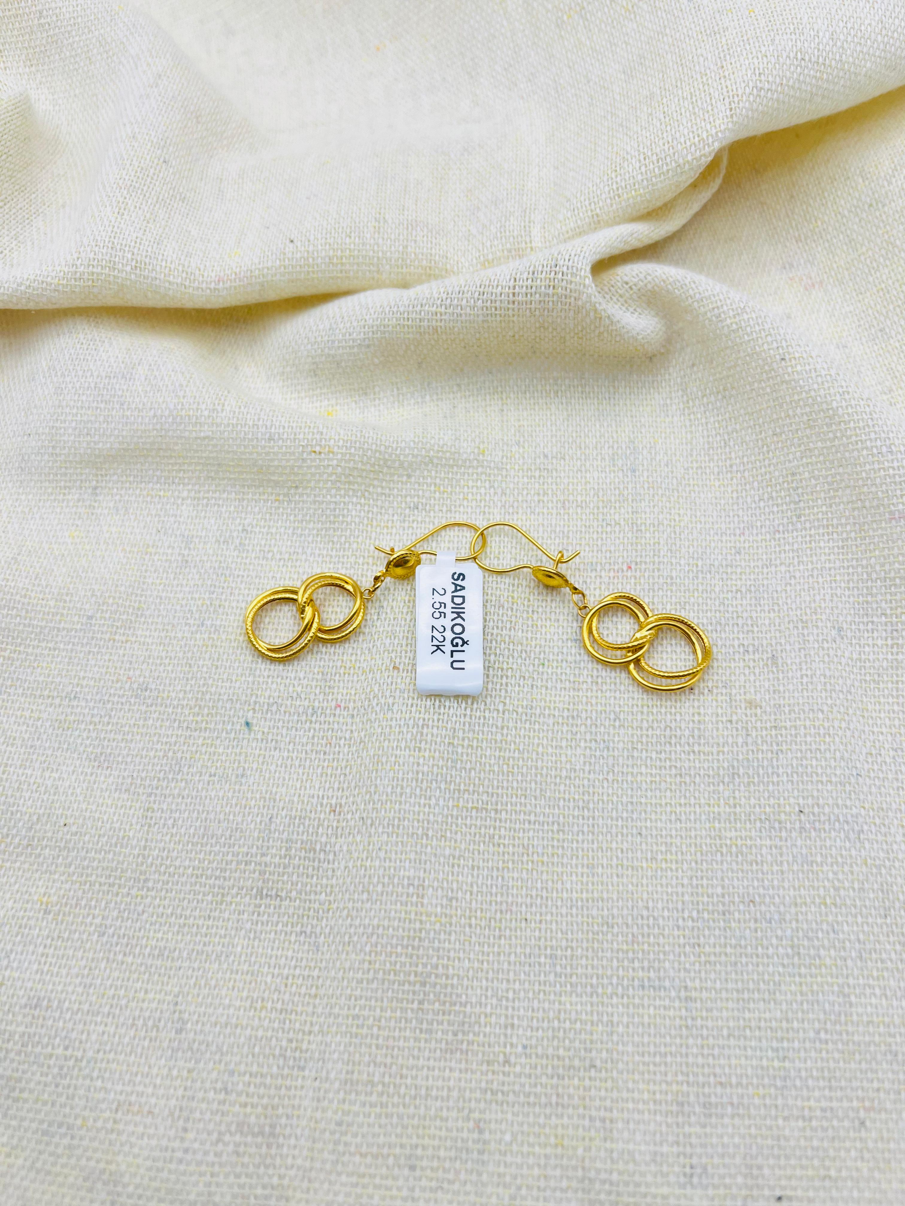 Samanyolu Sallantılı Küpe 2.55 Gram